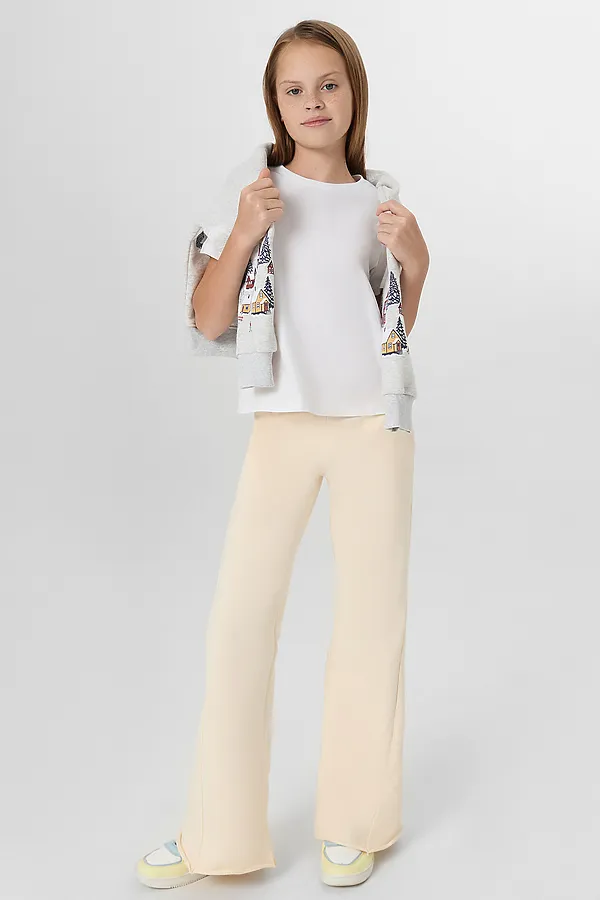 Брюки для девочек MARK FORMELLE, пломбир - фото 2