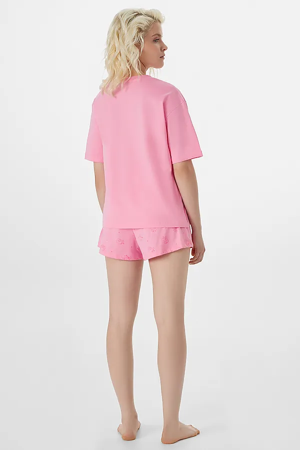 Комплект женский (джемпер, шорты) MARK FORMELLE, розовый +котики на розовом - фото 2