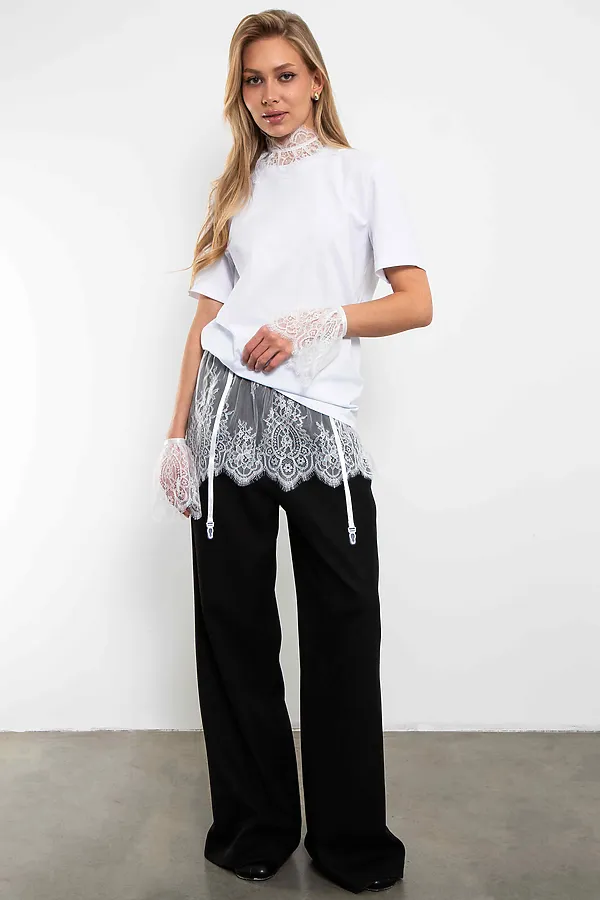 Юбка-баска Кружево в комплекте KOSMOS, белый - фото 2