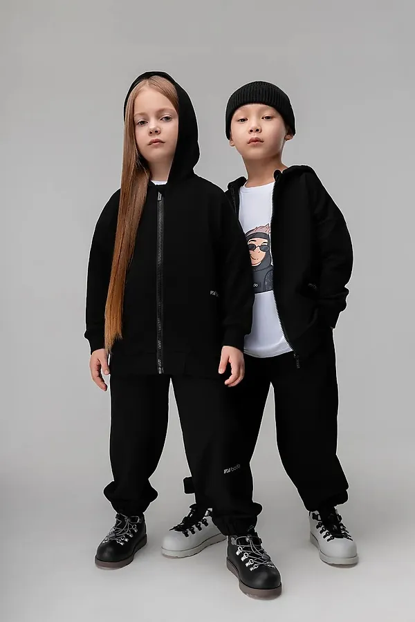 Костюм (толстовка и брюки) BODO-S, черный - фото 2