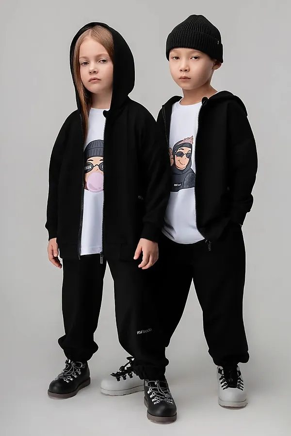 Костюм (толстовка и брюки) BODO-S, черный - фото 2