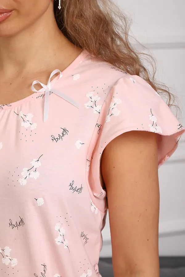 Сорочка 313 НАТАЛИ, розовый - фото 2