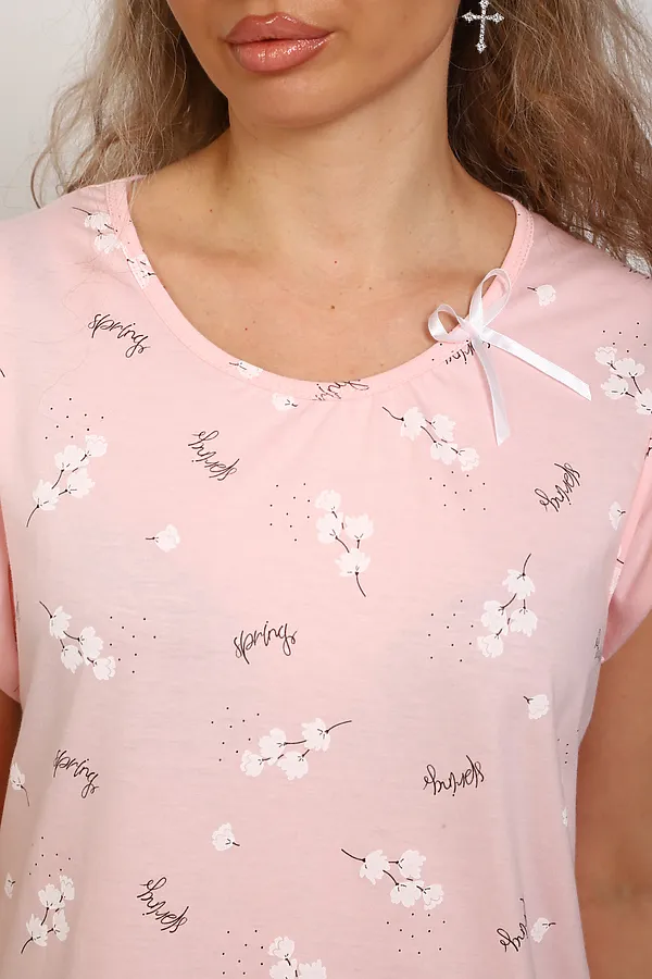 Сорочка 313 НАТАЛИ, розовый - фото 2