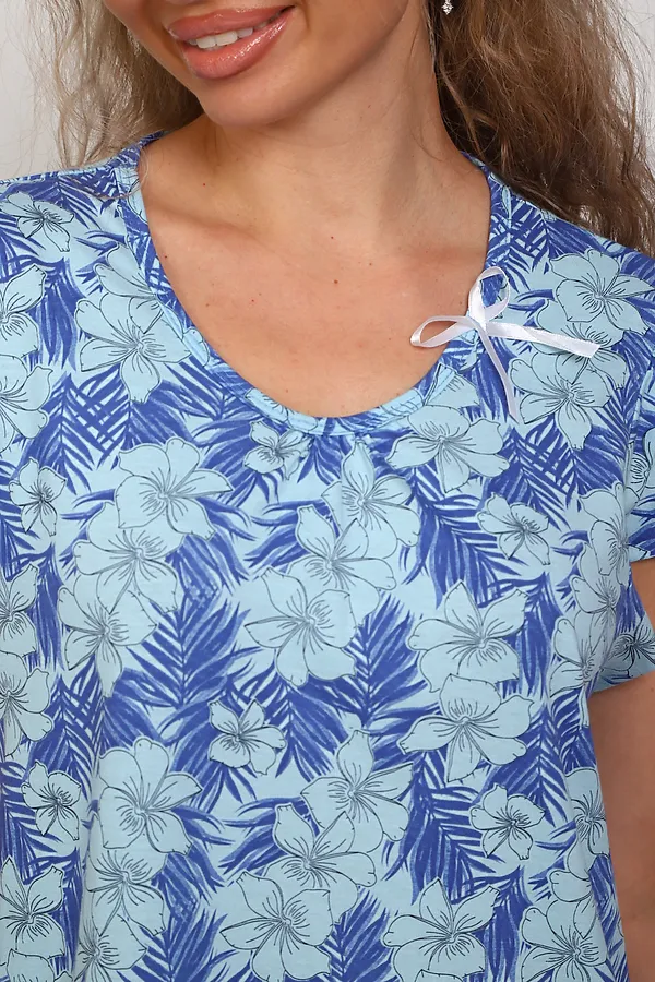 Сорочка 311 НАТАЛИ, синий - фото 2