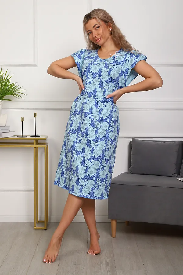 Сорочка 311 НАТАЛИ, синий - фото 2