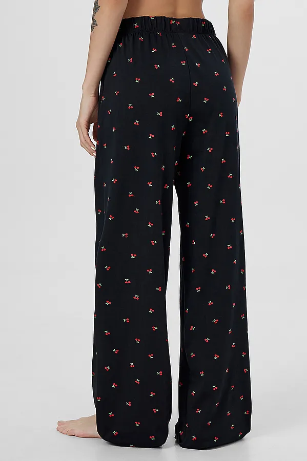 Брюки женские MARK FORMELLE, вишенки на черном - фото 2