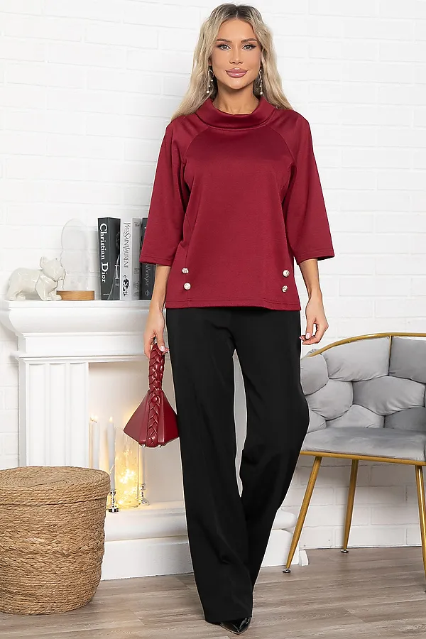 Джемпер Эдельвейс LADY TAIGA, бордовый - фото 2