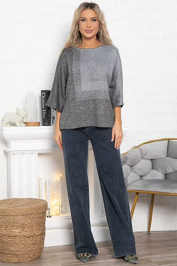 Джемпер Орлеан LADY TAIGA, серый/золото - фото 2