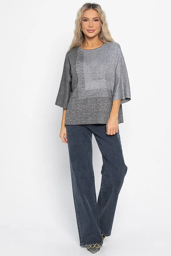 Джемпер Орлеан LADY TAIGA, серый/золото - фото 2