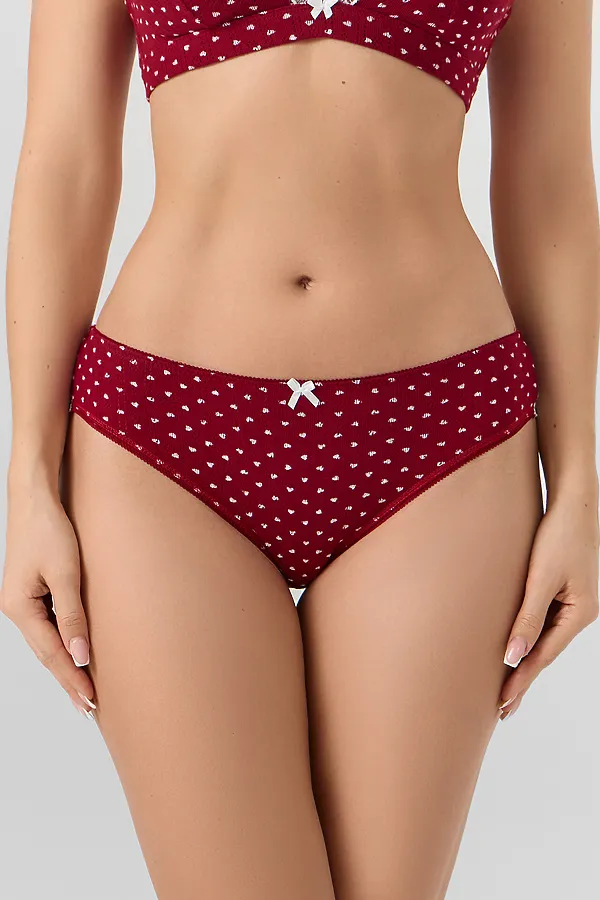 Трусы женские MARK FORMELLE, сердечки на т.красном - фото 2
