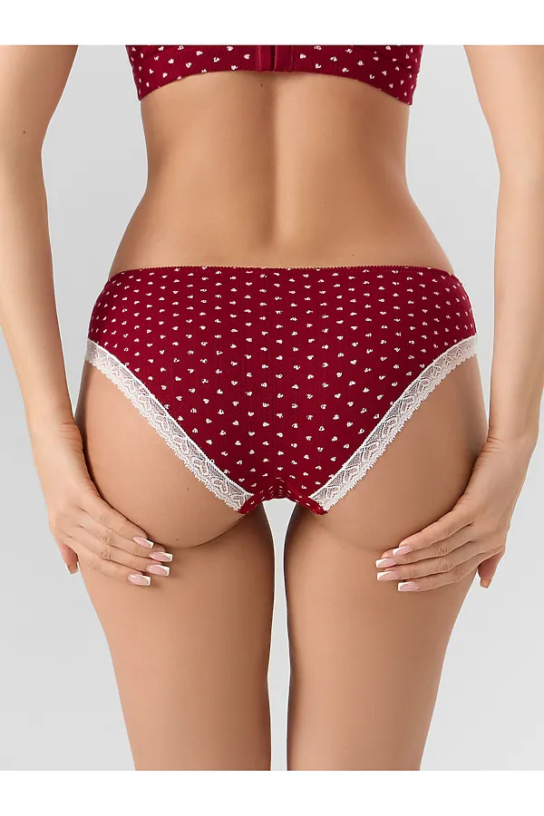 Трусы женские MARK FORMELLE, сердечки на т.красном - фото 2