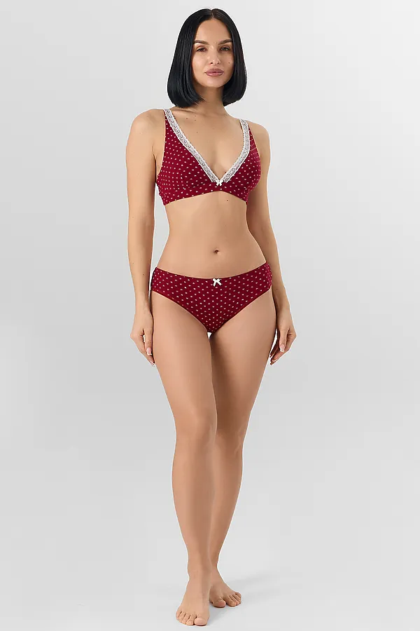 Трусы женские MARK FORMELLE, сердечки на т.красном - фото 2