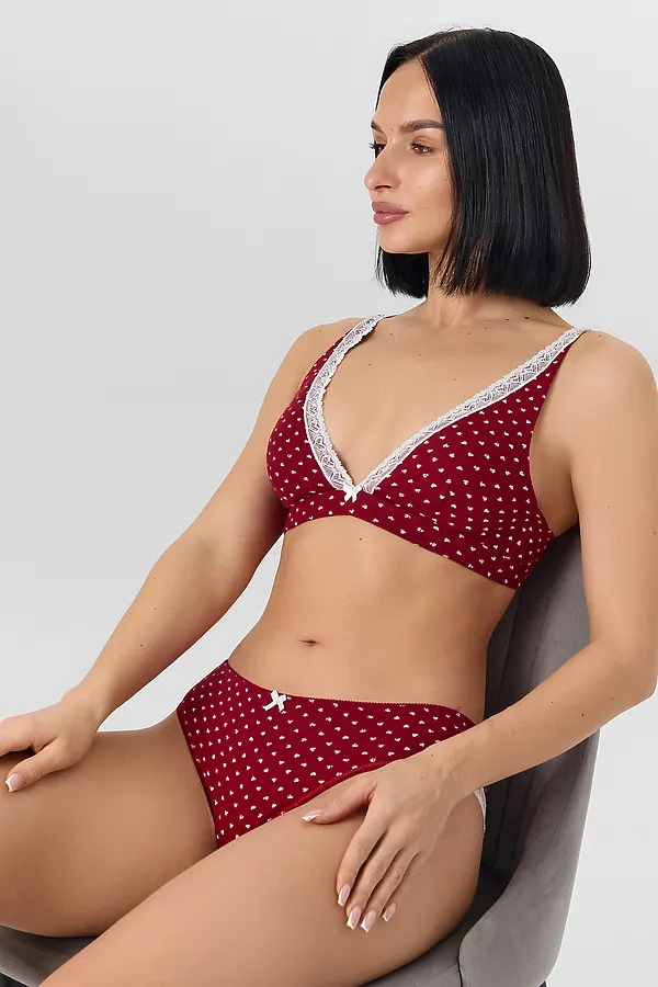 Трусы женские MARK FORMELLE, сердечки на т.красном - фото 2