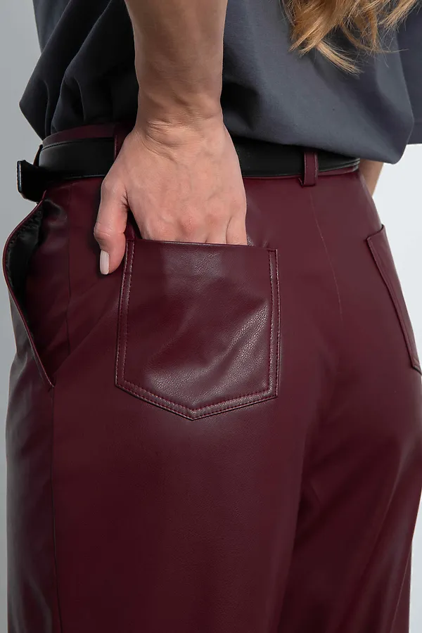 Брюки Силуэт KOSMOS, бордовый - фото 2