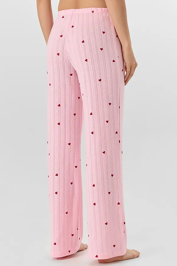 Брюки MARK FORMELLE, сердечки на розовом - фото 2