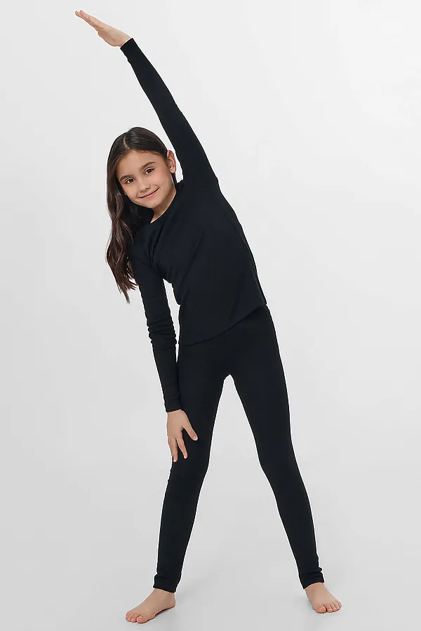 Комплект для девочек "термо" (джемпер, леггинсы) MARK FORMELLE, черный - фото 2