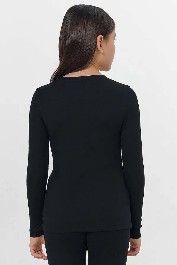 Комплект для девочек "термо" (джемпер, леггинсы) MARK FORMELLE, черный - фото 2