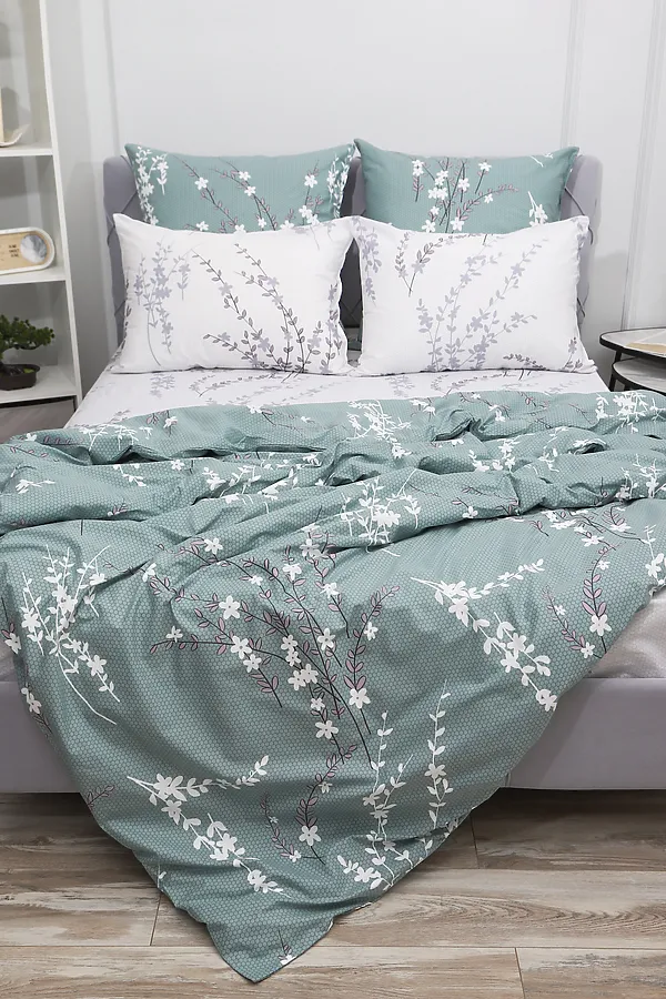 Пододеяльник перкаль Арабис-1 НАТАЛИ, зеленый - фото 2