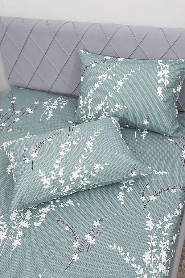 Наволочка перкаль Арабис-1 НАТАЛИ, зеленый - фото 2