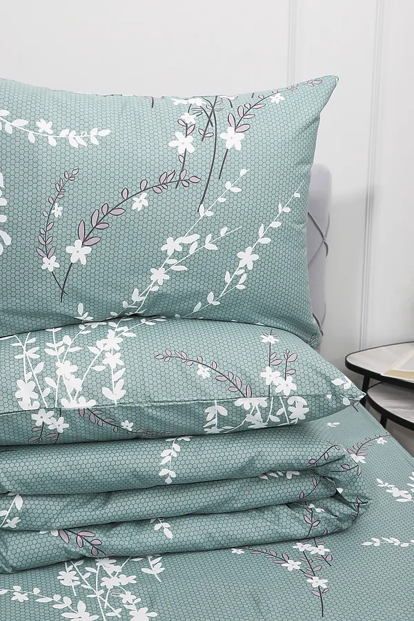 Наволочка перкаль Арабис-1 НАТАЛИ, зеленый - фото 2