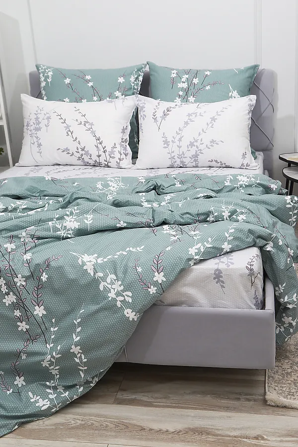 Наволочка перкаль Арабис-1 НАТАЛИ, зеленый - фото 2