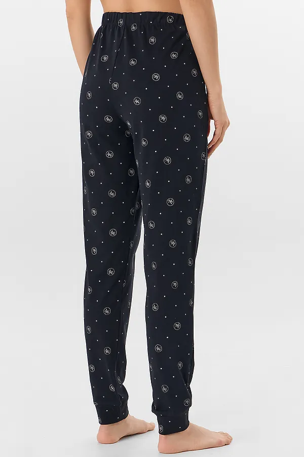 Комплект женский (футболка, брюки) MARK FORMELLE, черный +mf на черном - фото 2