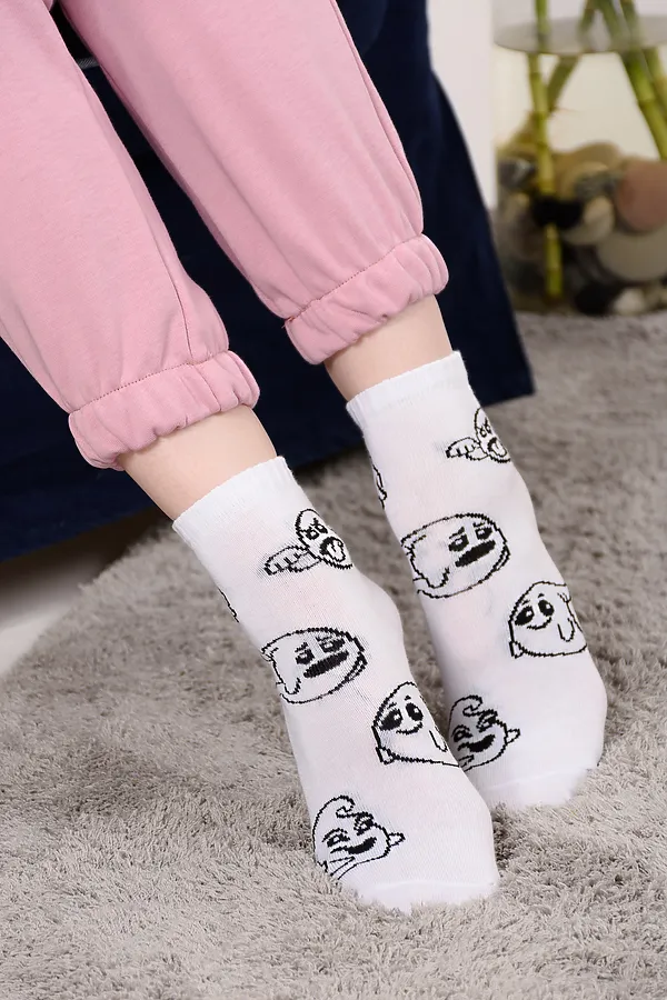 Носки детские Привидение (набор 3 пары) НАТАЛИ, белый, серый, черный - фото 2