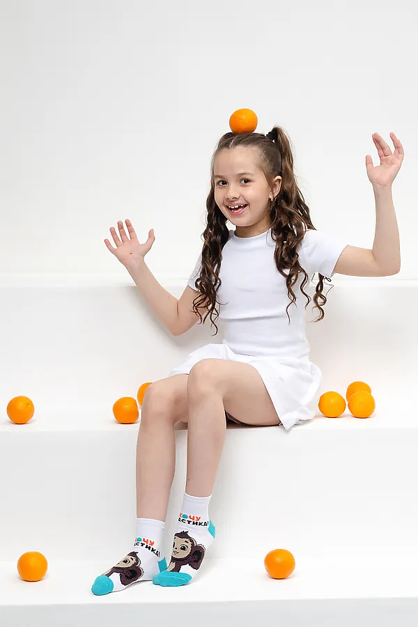 Детские носки стандарт Ушастик НАТАЛИ, белый - фото 2