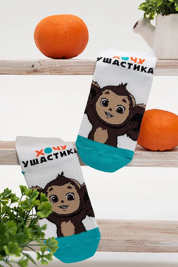 Детские носки стандарт Ушастик НАТАЛИ, белый - фото 2