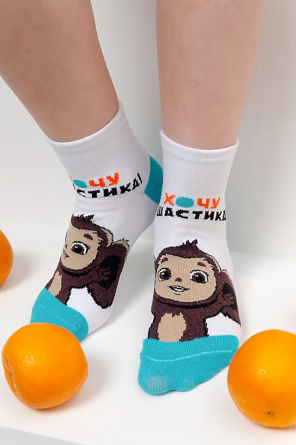 Детские носки стандарт Ушастик НАТАЛИ, белый - фото 2