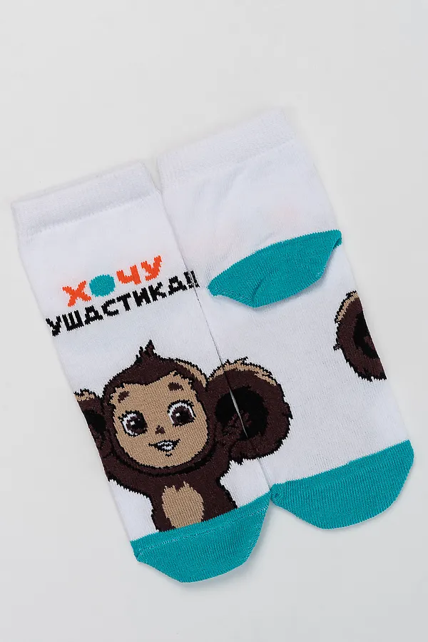 Детские носки стандарт Ушастик НАТАЛИ, белый - фото 2