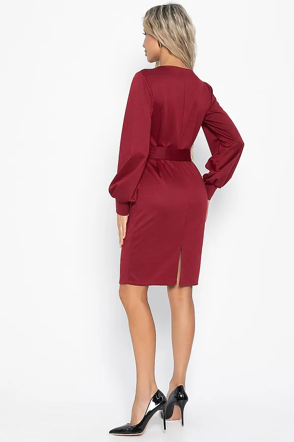 Платье Шарли LADY TAIGA, бордовое - фото 2