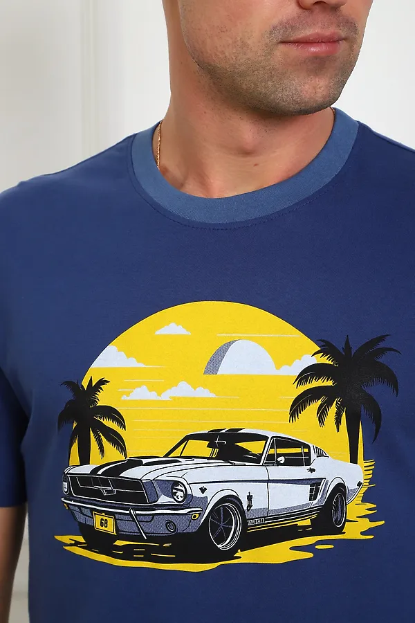 Костюм с шортами 1103 НАТАЛИ, синий - фото 2