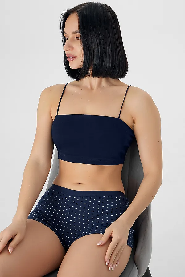 Трусы женские MARK FORMELLE, сердечки на синем - фото 2