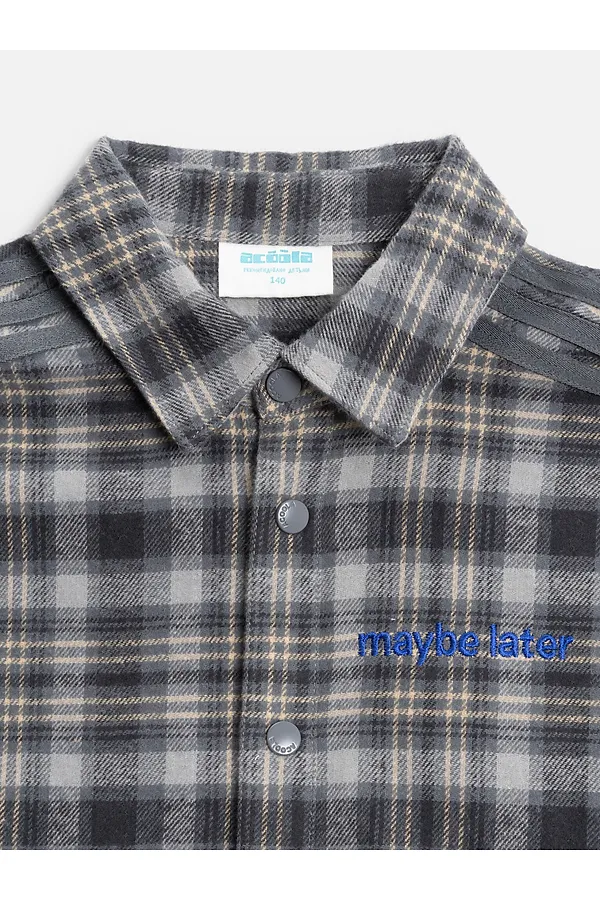 Сорочка верхняя ACOOLA, серая клетка - фото 2