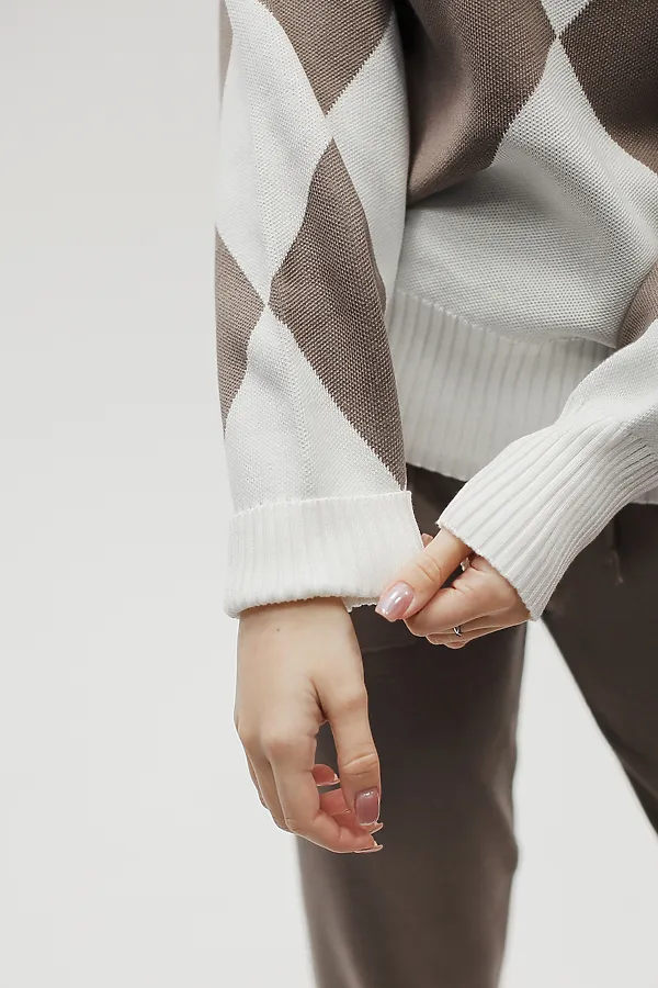 Костюм с брюками Вязаный с брюками НАТАЛИ, коричневый - фото 2