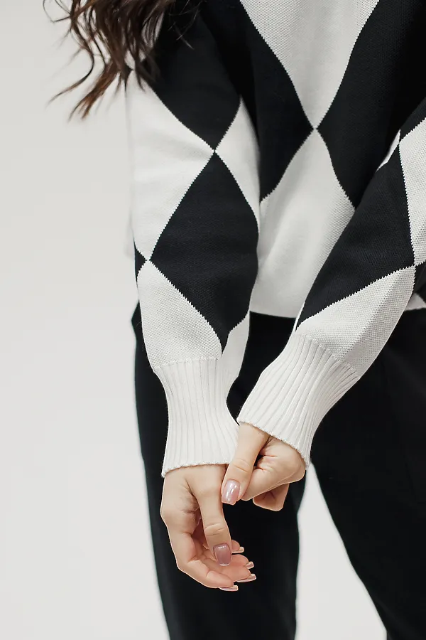 Костюм с брюками Вязаный с брюками НАТАЛИ, черный - фото 2