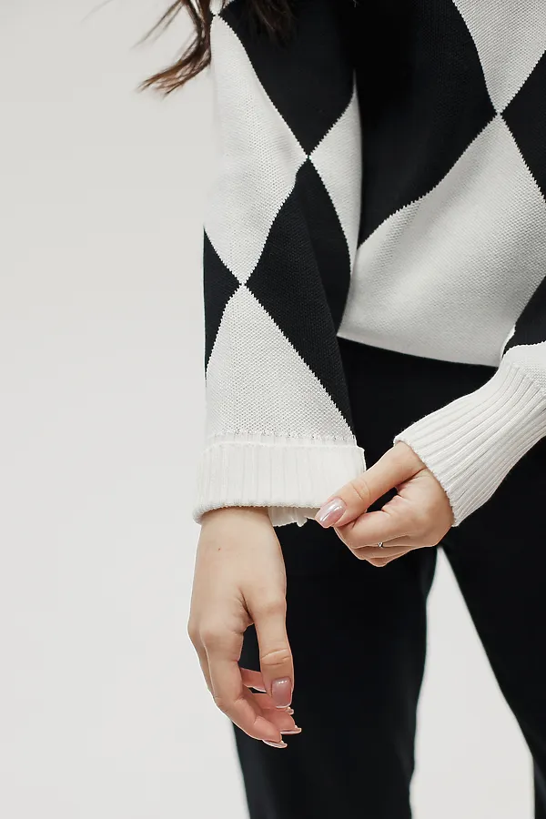 Костюм с брюками Вязаный с брюками НАТАЛИ, черный - фото 2