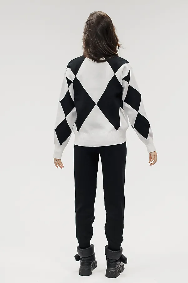 Костюм с брюками Вязаный с брюками НАТАЛИ, черный - фото 2