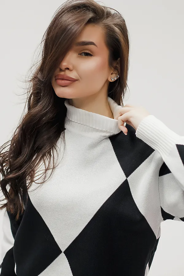 Костюм с брюками Вязаный с брюками НАТАЛИ, черный - фото 2