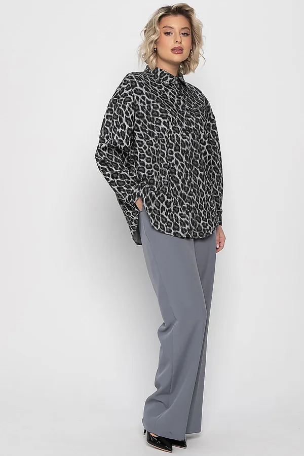 Рубашка Дарлин LADY TAIGA, серо-черная - фото 2