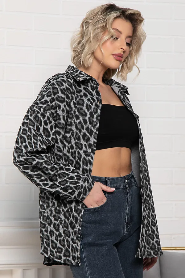 Рубашка Дарлин LADY TAIGA, серо-черная - фото 2