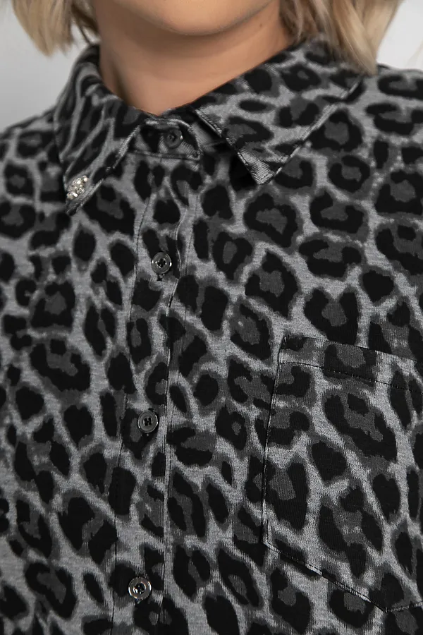 Рубашка Дарлин LADY TAIGA, серо-черная - фото 2