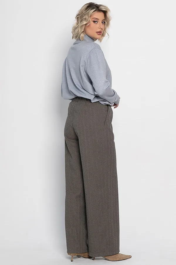 Брюки прямые Лиора LADY TAIGA, коричневые - фото 2