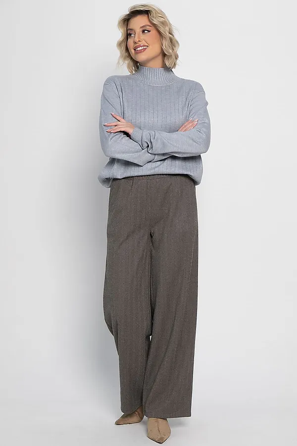 Брюки прямые Лиора LADY TAIGA, коричневые - фото 2