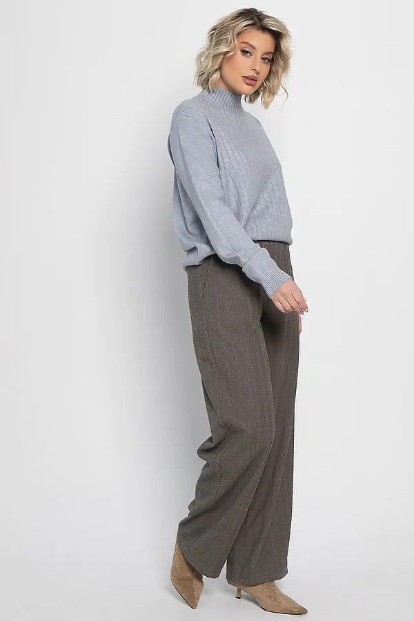 Брюки прямые Лиора LADY TAIGA, коричневые - фото 2