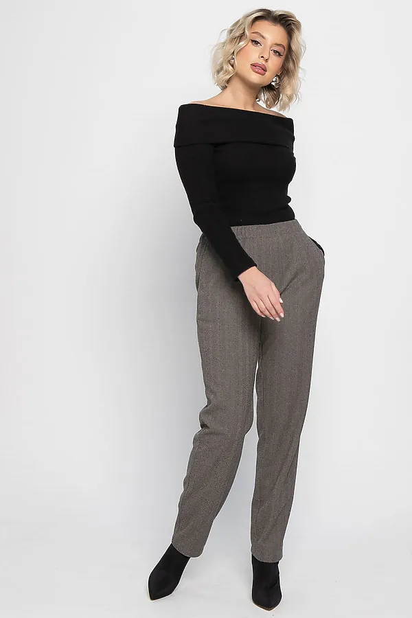 Брюки зауженные Диксон LADY TAIGA, коричневые - фото 2