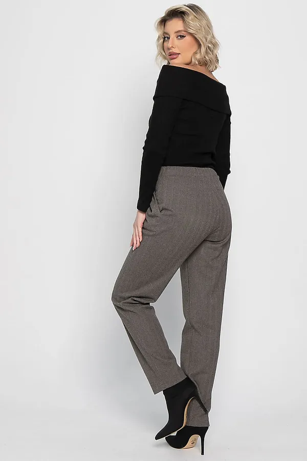 Брюки зауженные Диксон LADY TAIGA, коричневые - фото 2