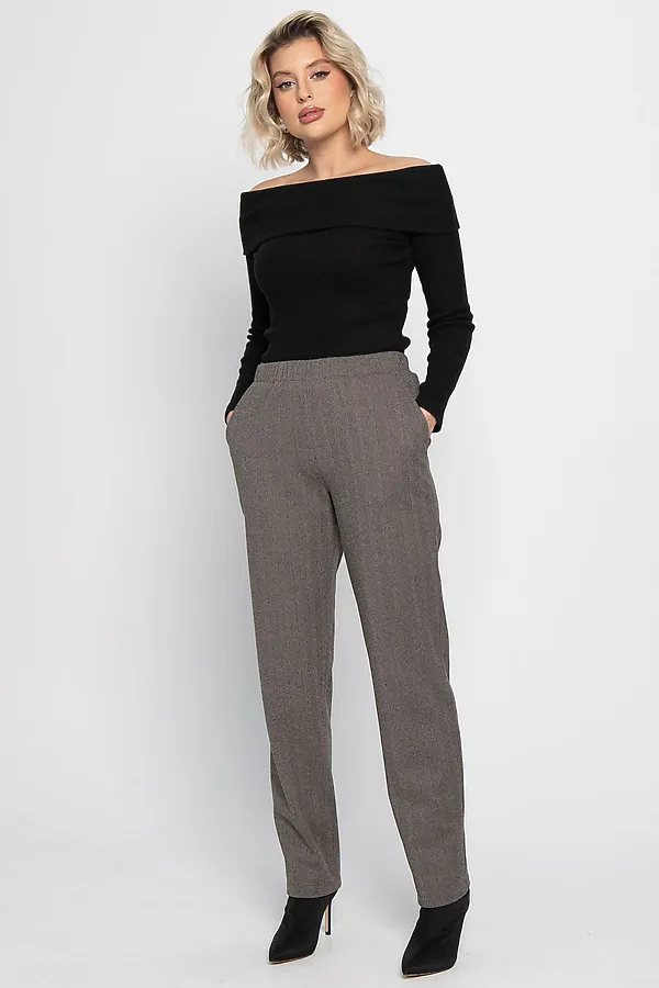 Брюки зауженные Диксон LADY TAIGA, коричневые - фото 2