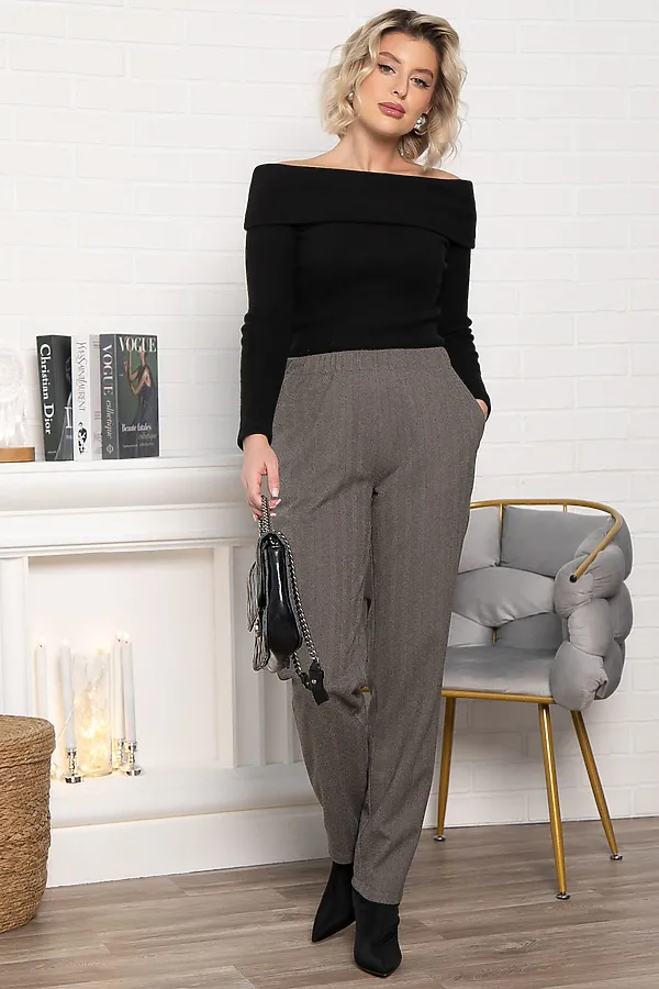 Брюки зауженные Диксон LADY TAIGA, коричневые - фото 2